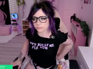 Helloo >:3 Titties out at 25 🍒 Panties off + Spicy Menu Unlock at 50 🥵 Cum show at 125 💦 #goth #smalltits #bigass #lovense #squirt